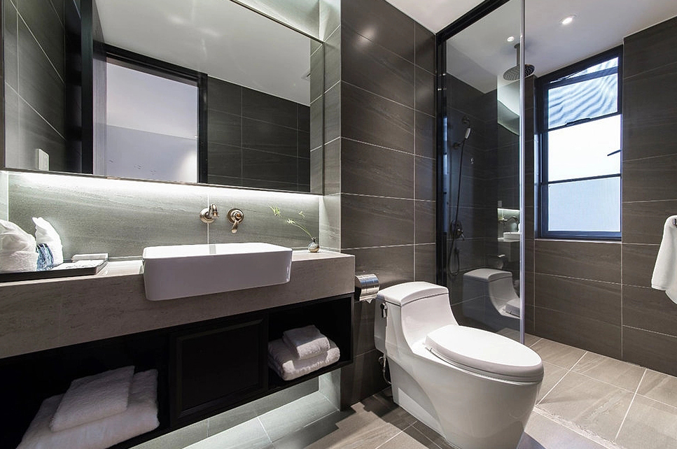 新中式酒店淋浴间装修设计效果图